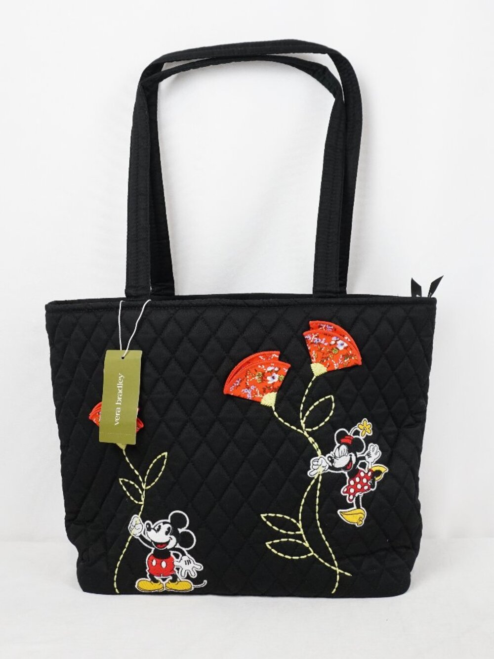 Vera Bradley Disney Mickey & Minnie Petal Springs Small Original Vera Tote - NWT